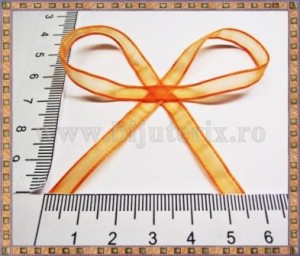 Organza 7mm x 5m - portocaliu