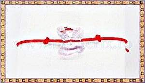 Bratara Lucky charm Fluturas cristal Swarovski 10mm lila