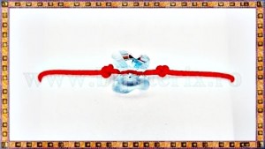 Bratara Lucky charm Fluturas cristal Swarovski 8mm aquamarine