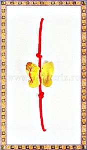 Bratara Lucky charm Fluturas cristal Swarovski 10mm galben