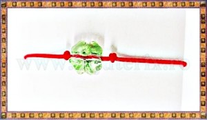Bratara Lucky charm Trifoi cristal Swarovski 8mm verde deschis
