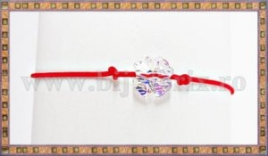 Bratara Lucky charm Trifoi cristal Swarovski 8mm galben curcubeu
