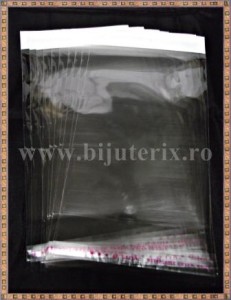 Pungi celofan 19x10cm (50buc) - dunga alba