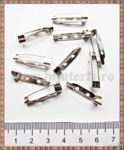 Ace de brosa 2cm (10buc) - argintiu