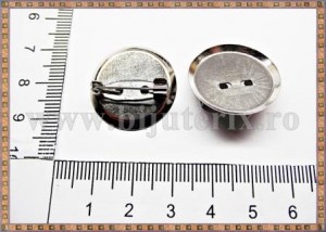 Ace de brosa platou 3cm (10buc) - argintiu