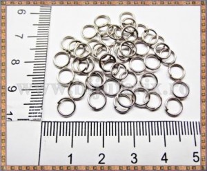 Zale 6mm - argintiu (100buc)