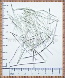Ace cu cap - 5cm - argintiu (50buc)