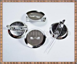 Ace de brosa platou 1,3cm (10buc) - argintiu