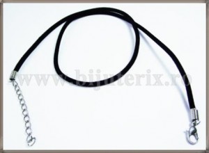 Snur colier catifea - negru-1 buc