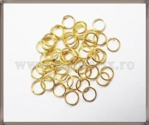Zale 6mm - auriu (100buc)