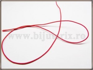 Snur elastic 0.65mm - rosu -10m
