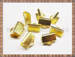 Capat snur - 10X6mm - auriu (20 buc)