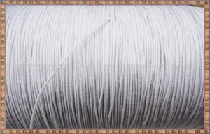Snur elastic 0.65mm - alb -10m