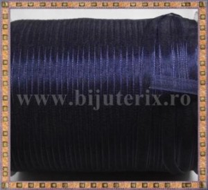 Organza 7mm x 5m - albastru inchis