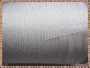 Organza 7mm x 5m - alb