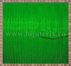 Organza 7mm x 5m -  verde