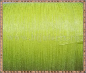 Organza 7mm x 5m - galben deschis