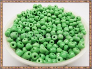 Margele nisip 3mm - verde (100gr)