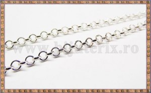 Lant argintiu 3mm - 1m