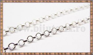 Lant argintiu 4mm - 1m