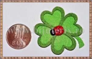 Trifoi pasla + gargarita lemn - 5cm -1buc