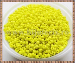 Margele nisip 3mm - galben (100gr)