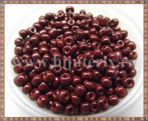Margele nisip 4mm - maro (100gr)