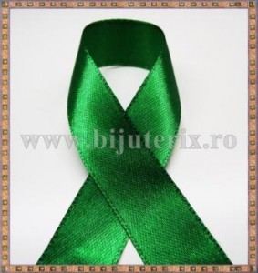Panglica satin verde 2cm - 1m