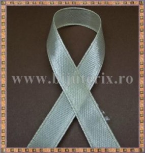 Panglica satin crem 1cm - 5m