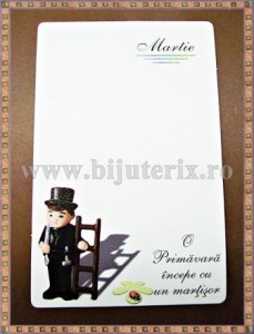 Carton martisor Martie 9x5,5cm - model 6 (50buc)