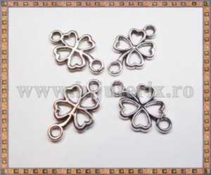 Conector Trifoi 2,3cm - argintiu