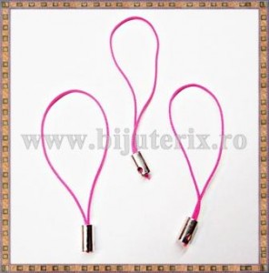 Snur breloc 5cm rosu - 10buc