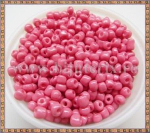 Margele nisip 4mm - roz somon (100gr)