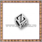Margica argintie 5.5mm Litera Z