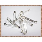 Ace de brosa 4cm (10buc) - argintiu